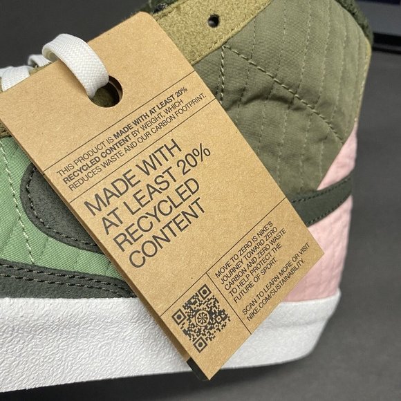 Nike Blazer Mid '77 LX NN Toasty Sequoia Quilted Olive Green DD8024-300 Men’s - Picture 12 of 12